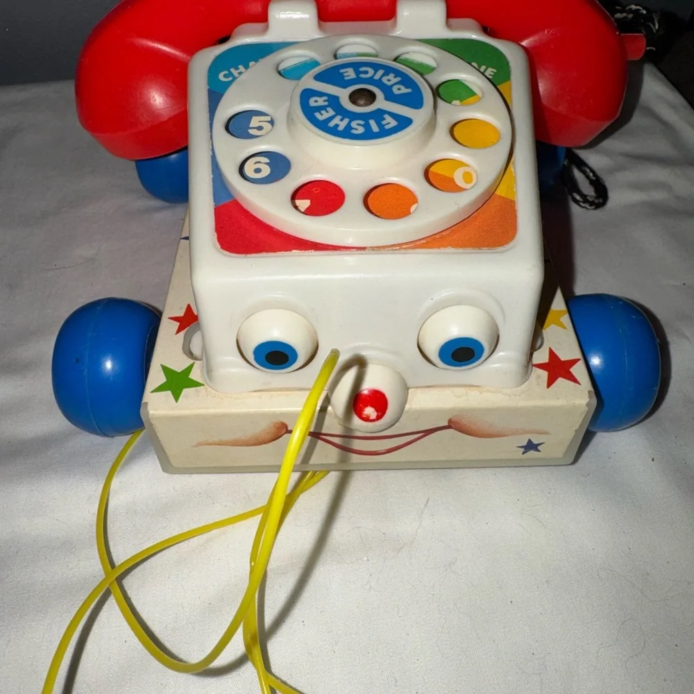 Vintage Fisher price pull toy telephone early 90’s